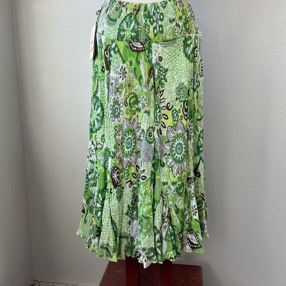 NWT Multiples Green Floral & Botanical Skirt - Picture 7 of 9